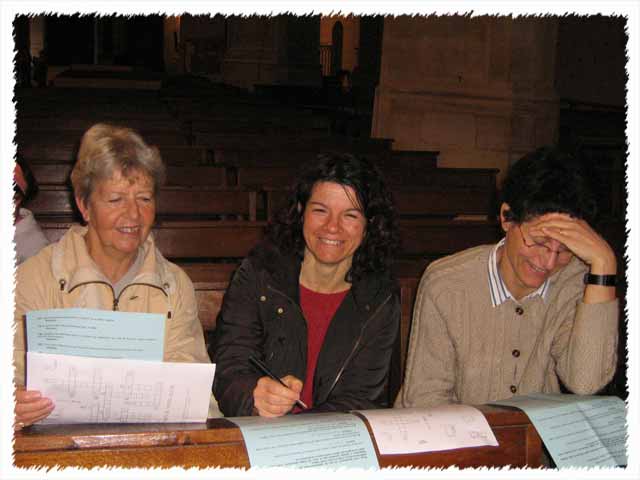 les catéchistes en leine forme lors de l'Amassade-KT-Vacances avril 2007