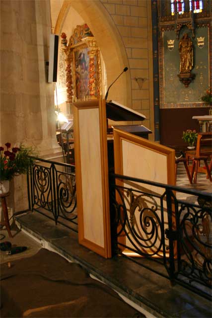 Le nouvel Ambon de l'église Saint-Girons de Monein