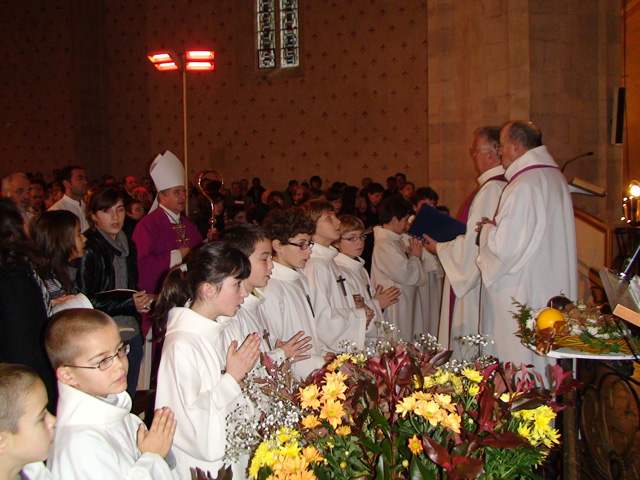 Photo de la visite de Monseigneur Aillet