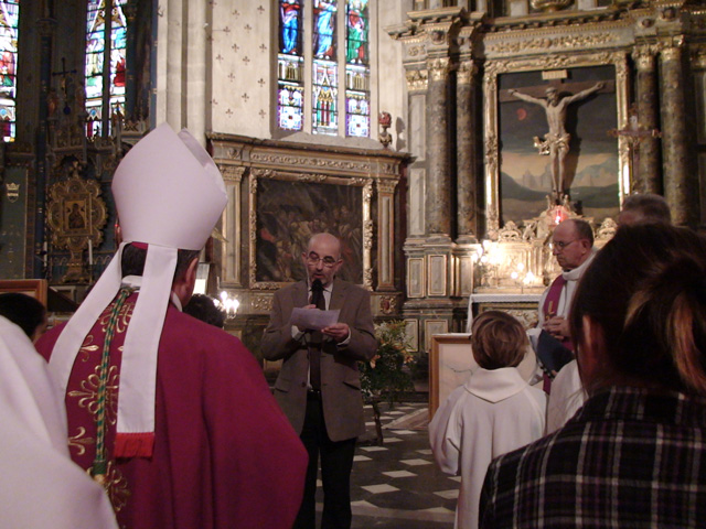 Photo de la visite de Monseigneur Aillet