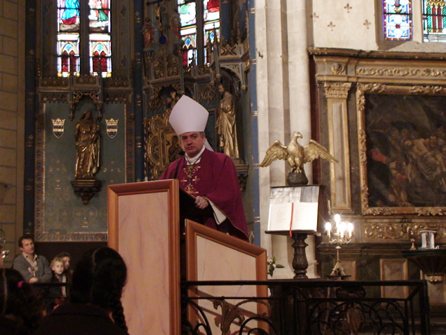 Photo de la visite de Monseigneur Aillet