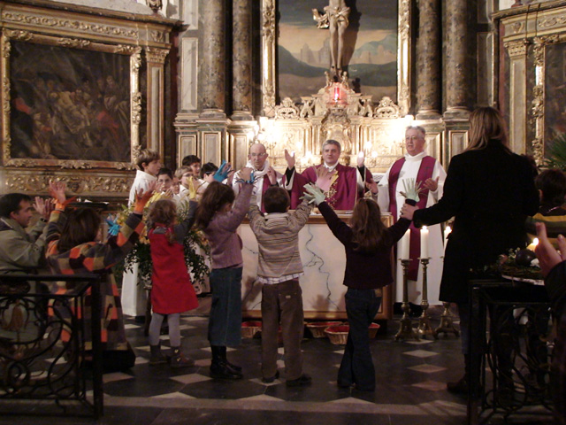 Photo de la visite de Monseigneur Aillet